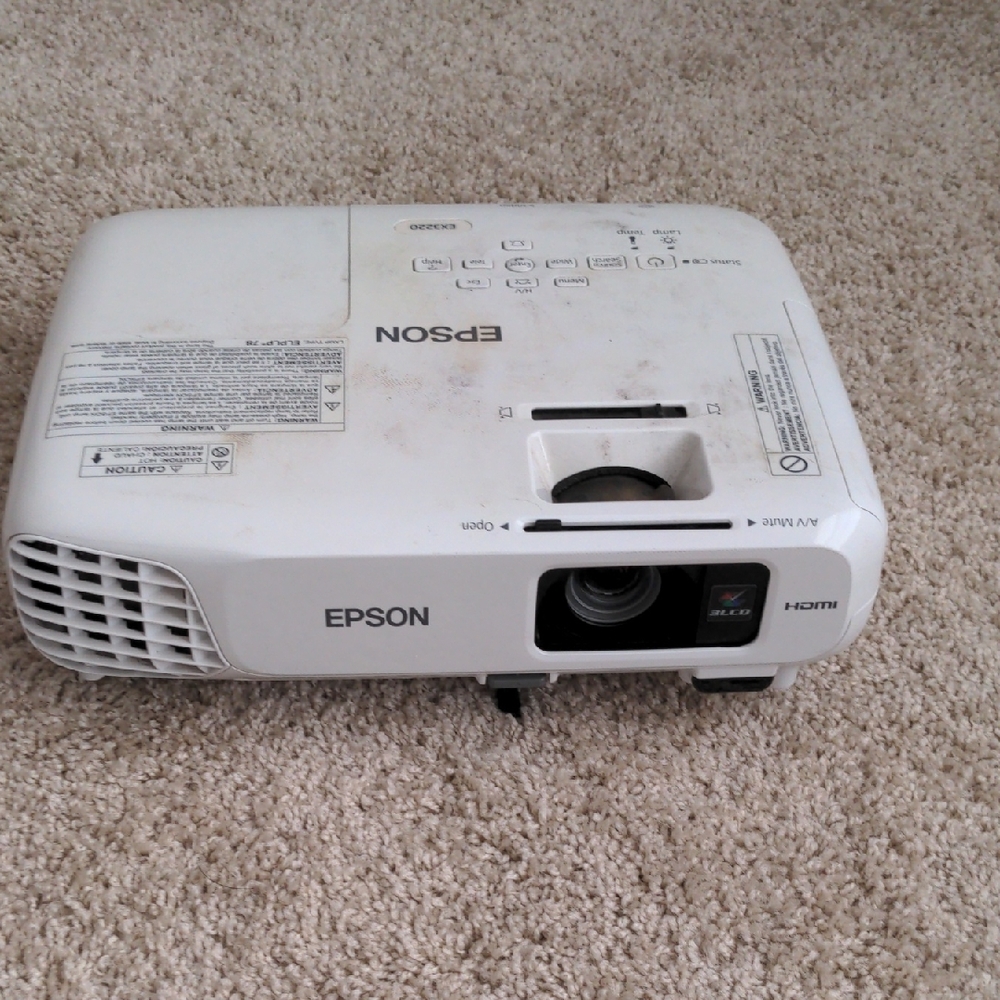 Epson White Multimedia Projector HDMI Compact Home Theater Business OS